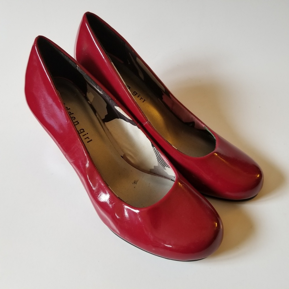 Madden Girl Red Patent Pump
